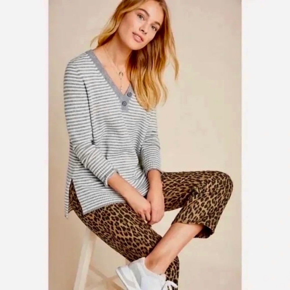 Anthropologie Serena striped sweater M